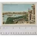 1954 postcard Thames Embankment & Waterloo Brid...