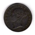 Great Britain. Victoria. Halfpenny 1855. dy18550