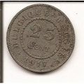 BELGIE 25 CENT. 1917 FR / VL
