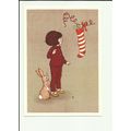 BELLE & BOO Christmas Stocking Postcard by 1973