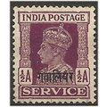 Gwalior (ICS) 1940 O81 1/2a Red-Brown SERVICE M...