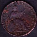 1825 Great Britain 1 Farthing Coin
