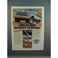 1981 Chevrolet Fleetside, Blazer, Suburban, LUV Ad!