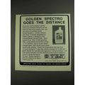 1992 Spectro Golden Spectro 4 Motor Oil Ad - Distance