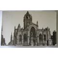 1917 postcard St Giles Cathedral Edinburgh