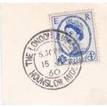 London Airport Hounslow postmark on GB 1960 Eli...