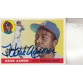 HANK AARON 2019 AUTOGRAPHED MILWUAKEE BRAVES HO...