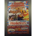 1992 3Musketeers Candy Bar Ad - 3Musketeers Adventure! No 6 in a series