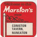 BEER MAT - MARSTONS BREWERY - CONISTON TAVERN, ...