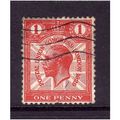 GREAT BRITAIN 1929 PUC SG 435 1d SCARLET USED #2