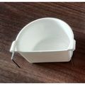 White Medium Drinker/Feeder Bowl for Birds