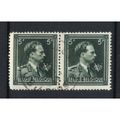 BELGIUM 1944 "V" VICTORY 5f PAIR USED