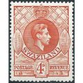 Swaziland 1943 SG33a 4d Orange Perf 13.5x14 Mou...
