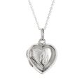 Sterling silver opening Heart locket pendant. 2...
