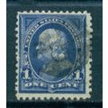 Used 264 1c Benjamin Franklin Barely Clears M03015