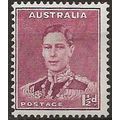 Australia 1941 SG182 1 1/2d Maroon Mounted Mint .