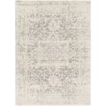5' x 7' Distressed Oriental Area Rug in Light G...