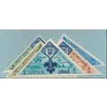 Qatar Stamps Scott #53 To 57, Mint Never Hinged