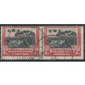South West Africa 1927 SG61 3d Blue & Red PAIR ...