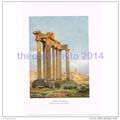 Temple of Saturn, Rome, Italy, Book Illustratio...