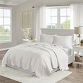 Full/Queen size 3-Piece Reversible Scalloped Ed...