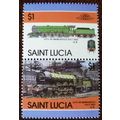 St Lucia 1986 Leaders World Railway Locomotives...