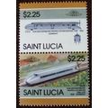 St Lucia 1986 Leaders World Railway Locomotive ...