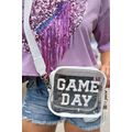 White GAME DAY Pattern Clear Shoulder Bag