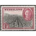 Nyasaland 1945 SG149 4d Black & Claret Mounted ...