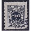 POLAND 1921 POSTAGE DUES 200,000 MK USED SG D210