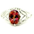 Twilight Fire Topaz, 925 Sterling Silver Ring, ...