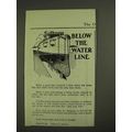 1903 Postum Food Coffee Ad - Below the Water Line