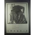 1981 i.Magnin Ad - Anne Klein Leather Fashion
