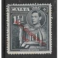 MALTA 1948 NEW CONSTITUTION 1 1/2d BLUE BLACK S...