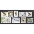 BIRDS 10 NICE POSTALLY CANCELLED STAMPS WORLDWIDE