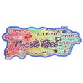 Puerto Rico State Foil Fridge Magnet