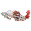 Mexico State Foil Fridge Magnet