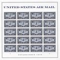 Air Mail Jenny Plane in Blue Sheet of 20 Curren...