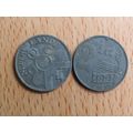 Netherlands 1941 2 1/2 Cents Coin