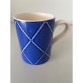 VINTAGE ARTHUR WOOD BLUE DIAMOND MUG