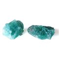 EMERALDS gemstones 14.12 cts lot of 2 rough cut...