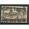 GB 1955 - 58 QE2 H/V 2/6d Brown Castle Wmk 165....