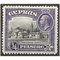 Cyprus 1934 SG135 3/4pi Black & Violet Mounted ...