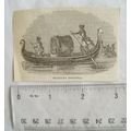 c1830s engraving - Venetian Gondola