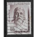 INDIA 1964 15p PURPLE SRI AUTOBINDO SG 489 FINE...