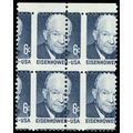 1393, MNH 6¢ Misperf Shift Block Freak Error St...