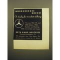 1957 Bryn Mawr Mercedes Ad - Mercedes-Benz on display for immediate delivery