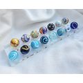 MARBLE DISPLAY STAND - Holds 15 Marbles - Clear...