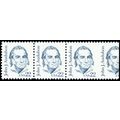 1863 Var, Miscut Error Strip of 3 Almost an Imp...
