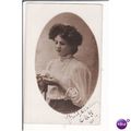 old RP postcard - Miss A M Kitcatt 1909